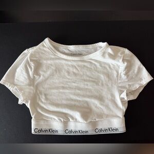 Calvin Klein White Icon Cotton Modal T-Shirt Bralette